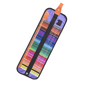 Promotional School Supplies Stationery Standard Colored Pencils 72pcs/set <b>Wooden</b> Color Pencil with <b>Canvas</b> Bag - Product Image 1