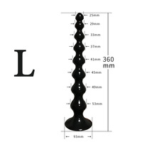 Plug anal étanche de 10/14 pouces avec perles, dilatateur de queue, jouets sexuels pour hommes et femmes, modèle OEM A055, vente en gros
