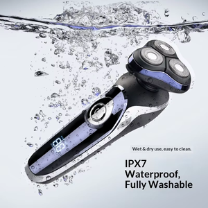 เครื่องโกนหนวดไฟฟ้า 4 in 1 สำหรับผู้ชาย ไร้สาย กันน้ำ ชาร์จเร็วด้วย USB โกนหนวดเครา ขนจมูก แบบหมุน พร้อมที่เล็มขนแบบป๊อปอัพ - Product Image 3