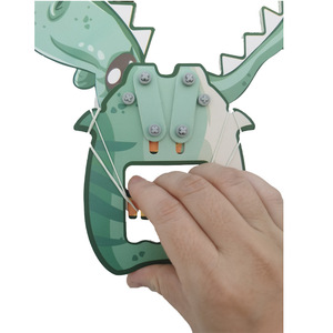 <span class=keywords><strong>Juego</strong></span> de fabricación pequeña de <span class=keywords><strong>ciencia</strong></span> al por mayor, material didáctico STEM para jardín de infantes, kits de material de papel de dinosaurios mecánicos DIY para niños - Product Image 5