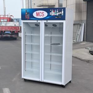 Réfrigérateur vertical pour boissons, vente d'usine, 3 portes vitrées, réfrigérateur vertical pour supermarché - Product Image 2