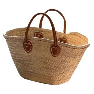 <span class=keywords><strong>Borse</strong></span> da Donna Thailandesi in Stile Marocchino, Borsa Firmata per Bambini, Borsa a Mezzaluna in Tweed, Kit Tote in Paglia Tessuta - Product Image 1