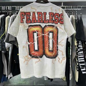 T-shirt <span class=keywords><strong>da</strong></span> <span class=keywords><strong>Uomo</strong></span> di Alta Qualità con Stampa DTG a Motivo Atleta, Maglietta Pesante con Effetto Diamantato e Lavaggio Acido, Abbigliamento Designer Majestik - Product Image 4