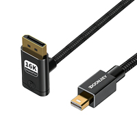 Câble HDTV Mini HDMI vers Mini HDMI plaqué or tressé pour ordinateur portable et moniteur, compatible 16K 8K 1080p