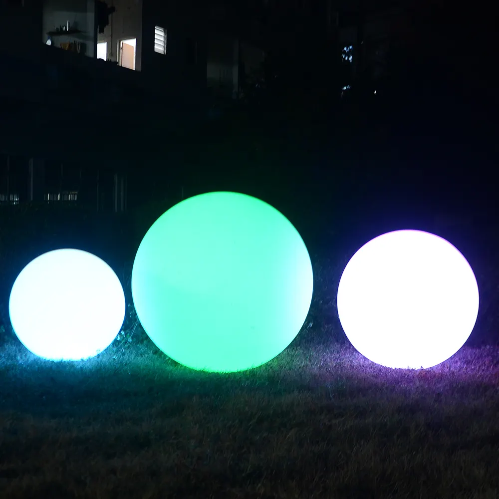 カラフルな照明ボール/防水リモートコントロールワイヤレスグロー照明RGB LEDボールライトホリデーパーティーや結婚式用
