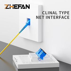 FTTH stopkontak dinding 86 jenis jaringan serat optik Panel SC Cat. Faceplate soket kabel telepon komputer 6