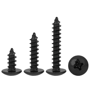 TA Black Cross Groove Large Flat Head Tapping <strong>Screws</strong> Round Head Furniture <strong>Screws</strong> <strong>Wooden</strong> <strong>Screws</strong> Wholesale M3.5/M4/M5 - Product Image 3