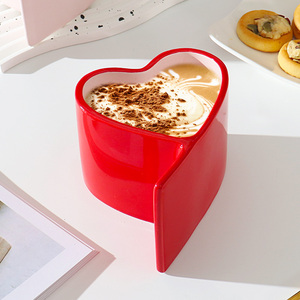 Custom Logo Valentines Day Couple <b>Mug</b> Gift <b>Set</b> Drinking Cup 3D Sweet Heart Ceramic Coffee <b>Mugs</b> - Product Image 4