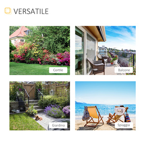 Pour Outsunny chaise longue pliante 198x68x50cm rotin synthétique avec appui-tête amovible pour terrasse de jardin et extérieur - Product Image 4