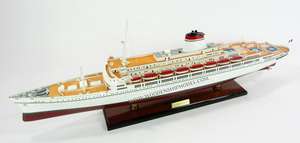 Artisanat de haute qualité SS Leonardo Da Vinci modèle de bateau en bois livraison rapide depuis le Vietnam-cadeau de nouveauté - Product Image 2