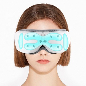 Productos de masaje para el cuidado de los ojos Airbag Aliviar la fatiga ocular Vibración Calefacción Masajeador de ojos inteligente plegable inalámbrico