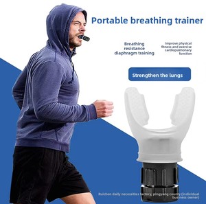Entrenador de Respiración con Resistencia Ajustable – Ejercitador Pulmonar de Silicona, Dispositivo Portátil de Entrenamiento Muscular Respiratorio – para Cantantes, Ru - Product Image 4