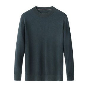 Áo len nam dệt kim 16GG cổ tròn, nhiều màu tùy chọn, bán trực tiếp từ nhà máy, 100% len Merino-2/48S, tay dài - Product Image 2