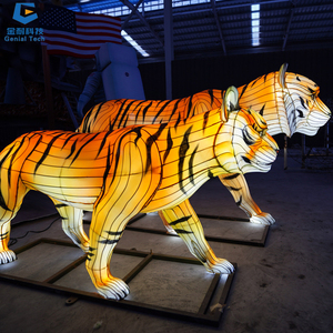 โคมไฟเสือรูปสัตว์ยอดนิยม SGFL330สำหรับสวนสัตว์สวนโคมไฟสำหรับงานแสดงผู้จำหน่ายเทศกาล - Product Image 5