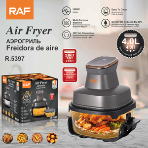 RAF R.5397 Smart Hot Multifuncional con Circulación de Aire de 360 Grados, sin Aceite, Cuerpo de Vidrio, Control Táctil - Product Image 2