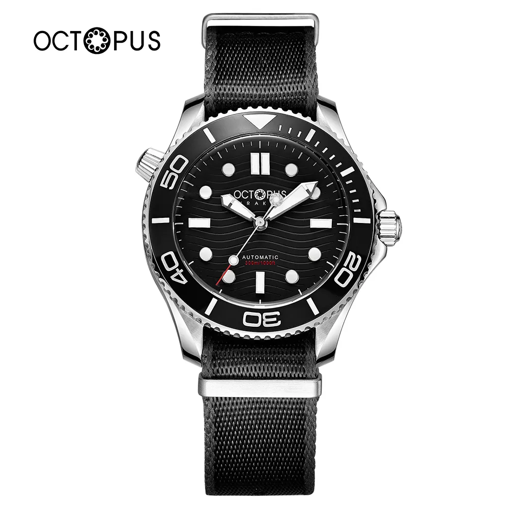 Octopus Custom Automatic Mechanical Watch Same paragraph seahorse No time to Die Bond 007 Diving Watch for Men