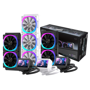 Lovingcool 360Mm Vloeibare <span class=keywords><strong>Cpu</strong></span> Waterkoeler Nieuwe Upgrade Witte Heatsink Temperatuur Display Logo Voor <span class=keywords><strong>Gaming</strong></span> Computers Meerdere Case - Product Image 5