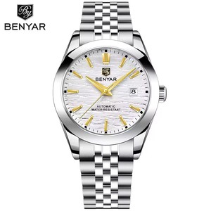 BENYAR 2024 ใหม่ 40 มม.นาฬิกาผู้ชาย 50M กันน้ำอัตโนมัตินาฬิกาดำน้ำหรูหราแฟชั่นผู้ชายนาฬิกาสแตนเลส - Product Image 1
