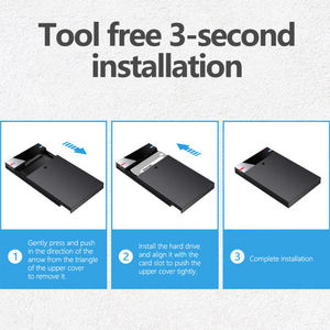 Adaptador de 2.5 SATA a USB 3.0 Tipo-C de 5 Gbps, Promoción, Carcasa de Plástico para <span class=keywords><strong>Disco</strong></span> <span class=keywords><strong>Duro</strong></span>, Sin Herramientas, Admite 2 TB y 4 TB, Instalación Sin Tornillos - Product Image 5