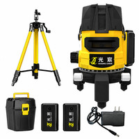 Kit de niveau laser populaire et durable, ensemble complet avec pièces assorties, auto-nivelant, résistant à l'usure pour le nivellement des terrains en génie civil