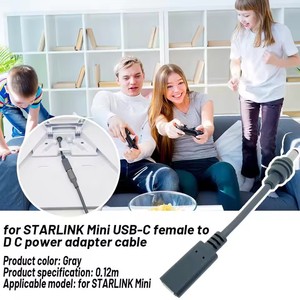 สำหรับ starlink <span class=keywords><strong>สาย</strong></span><span class=keywords><strong>ชาร์จ</strong></span>ขนาดเล็ก0.12เมตรกันน้ำที่เชื่อถือได้<span class=keywords><strong>สาย</strong></span><span class=keywords><strong>ชาร์จ</strong></span> USB-C กับสายไฟ DC สำหรับอะแดปเตอร์ starlink MINI Type-C - Product Image 4