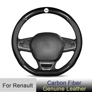 Chuyên Dụng Cho Vỏ Vô Lăng Renault Megane Clio Duster Fluence Scenic Koleos Espace Carbon Fiber D Shape Phụ Kiện Xe Hơi