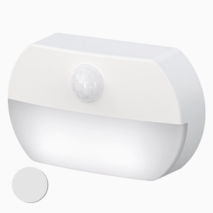 White Auto <b>Sensor</b> <b>LED</b> Night <b>Light</b>, USB Rechargeable / Battery Operated, for Kitchen, Bedroom, Closet - Product Image 1