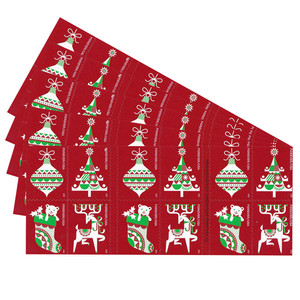 Timbres-<span class=keywords><strong>poste</strong></span> vintage américains de Noël, paquets d'autocollants, album pour la décoration de fête de Noël, fabrication de cartes, cadeaux - Product Image 1