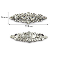 Bijoux écologiques en verre, strass, paillettes, appliques perlées, motif floral, broderie thermocollante à dos plat extensible