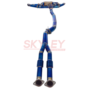 SKYLEY высочайшего качества Nissan GTR R35 101 мм 4-дюймовая труба титановая валветроническая выхлопная система Catback с дистанционным управлением - Product Image 5