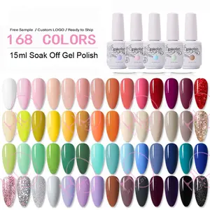 Nagels Leverancier Groothandel Salon Professionele Producten Private Label 15Ml Soak Off Uv Nail Gel Polish