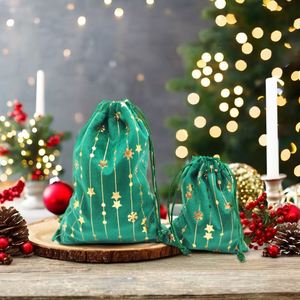 Custom Brand Logo Environmental Dutch Velvet Drawstring <b>Gift</b> <b>Bag</b> for <b>Christmas</b> <b>Bag</b> Decoration - Product Image 5
