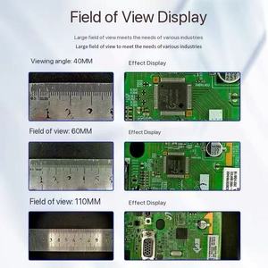 <span class=keywords><strong>Microscope</strong></span> numérique 4K Ultra HD avec objectif zoom C-mount 25 mm 5X-80X à grande distance de travail et champ de vision étendu pour la mesure - Product Image 4