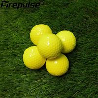 Balles de golf RTS 4 pièces en Surlyn jaunes, balles de golf de distance avec vol haute performance, logo personnalisé, vente en gros OEM
