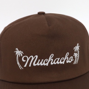 Gorras de Béisbol Personalizadas con Logotipo Bordado, de Algodón Marrón Transpirable, Ajustables, Casuales de Playa, de 5 Paneles con Cierre a Presión para Hombre, Buena Venta - Product Image 5