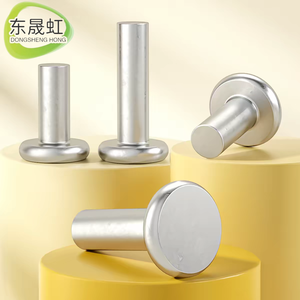 Rivets ronds à tête pleine en acier inoxydable 304, grands rivets semi-tubulaires à tête plate ronde, rivets en aluminium - Product Image 4