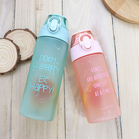 Bouteille d'eau en plastique Tritan Eastman sans BPA pour enfants avec paille, vente en gros