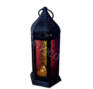 Atiqco European Shabby Chic Style Outdoor Iron <b>Hurricane</b> <b>Lantern</b> Hanging Courtyard Garden Home Decorative Party Decoration Model - Product Image 3