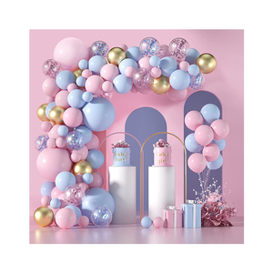 Nouvelle Tendance 2022 : <span class=keywords><strong>Kit</strong></span> de Décoration <span class=keywords><strong>Arche</strong></span> de Ballons en Latex Blanc et Bleu (129 pièces) - Product Image 1
