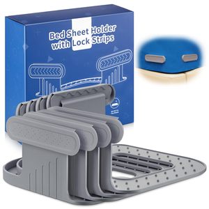 Bed Sheet Holder with Lock Strips Open Corner Heavy Duty <b>Bedsheet</b> Clips with Enhanced Strap No More Loose Sheets - Product Image 1