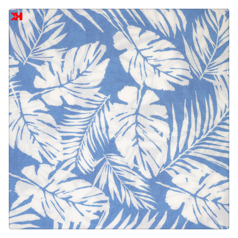 Вискозная вискозная ткань с принтом листьев для ночного белья