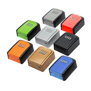 Boîte à code à quatre chiffres, petite boîte de sécurité portable et étanche, coffre-fort à code à quatre chiffres, robuste en alliage d'aluminium antivol - Product Image 1