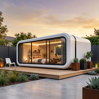 Maison préfabriquée personnalisée en forme de pomme maisons en conteneur de stockage hors réseau petite maison modulaire préfabriquée de 20 pieds