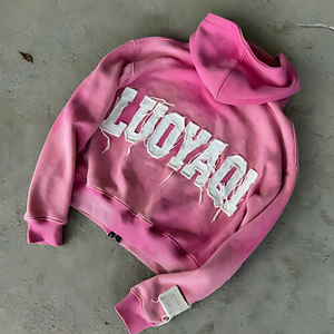 Sudadera con Capucha para Hombre, Estampado Digital de Camuflaje, Hombros Caídos, Talla Grande, 480 g/m², 100% Algodón Preencogido, Bordado, Estilo Pesado - Product Image 3