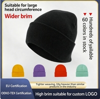 Bonnet tricoté uni 60 couleurs personnalisable, bonnets chauds d'extérieur avec cache-oreilles en gros, bonnet uni en acrylique pour hommes et femmes