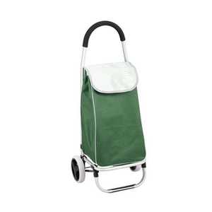 Chariot de courses pliable en aluminium 45L Capacité 30kg Chariot utilitaire vert - Product Image 4