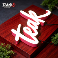 Lettres décoratives en acier inoxydable personnalisées en relief 3D en acrylique, étanches IP65, multicolores, alimentées par transformateur, éclairage LED