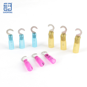 Gancho aislado, tecnología termorretráctil, terminal de engarce de latón automotriz, impermeable, juntas termorretráctiles IP67 - Product Image 1