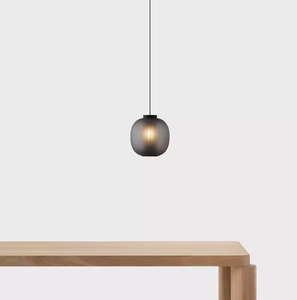 Zèle éclairage nordique moderne minimaliste salle à manger pendentif en verre soufflé restaurant lustre - Product Image 4