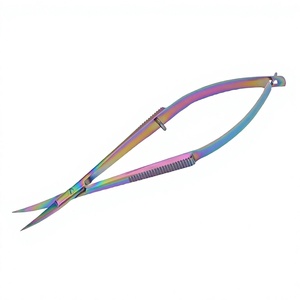 Tondeuse à sourcils arc-en-ciel en acier inoxydable, outil de précision à pointe inclinée pour le modelage des sourcils - Product Image 5